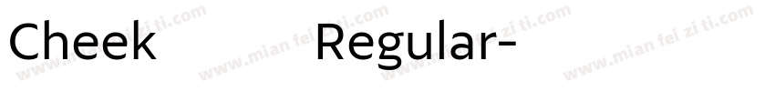 Cheekふぉんと Regular字体转换